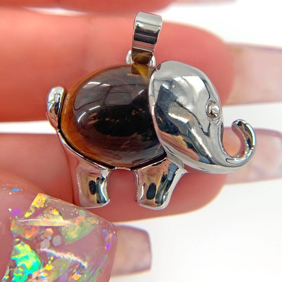 1 pcs Energy Healing Elephant Pendant‎ Good Luck Protection Meditation Positive - Picture 11 of 14